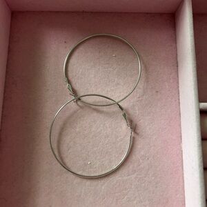 Elegant Silver Hoop Earrings
